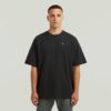 Gestructureerd borstlogo T-shirt