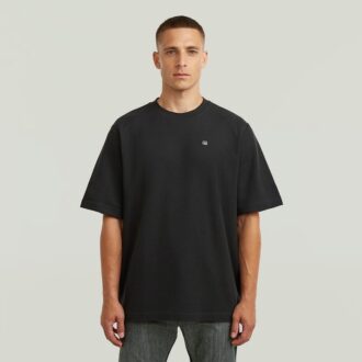 Gestructureerd borstlogo T-shirt