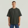 Gestructureerd borstlogo T-shirt Gestructureerd borstlogo T-shirt