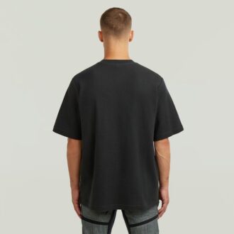 Gestructureerd borstlogo T-shirt