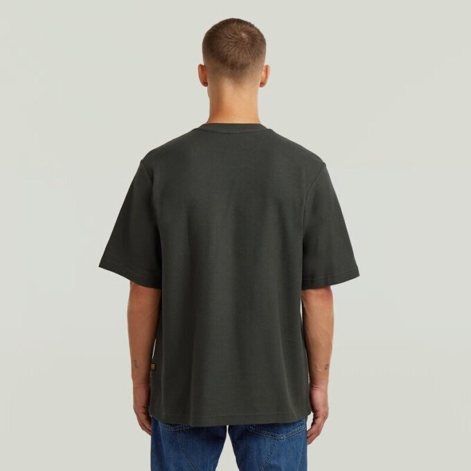 Gestructureerd borstlogo T-shirt Gestructureerd borstlogo T-shirt