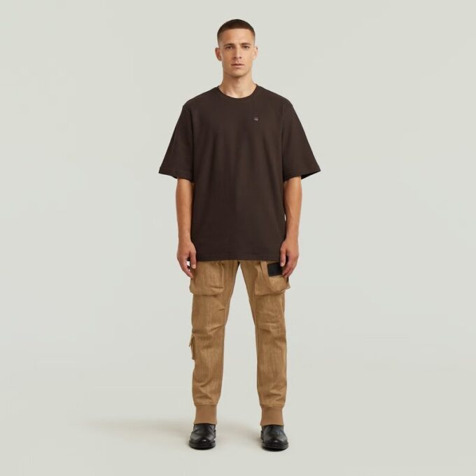 Gestructureerd borstlogo T-shirt Gestructureerd borstlogo T-shirt