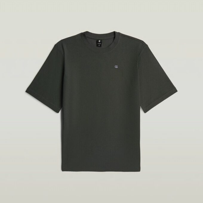 Gestructureerd borstlogo T-shirt Gestructureerd borstlogo T-shirt