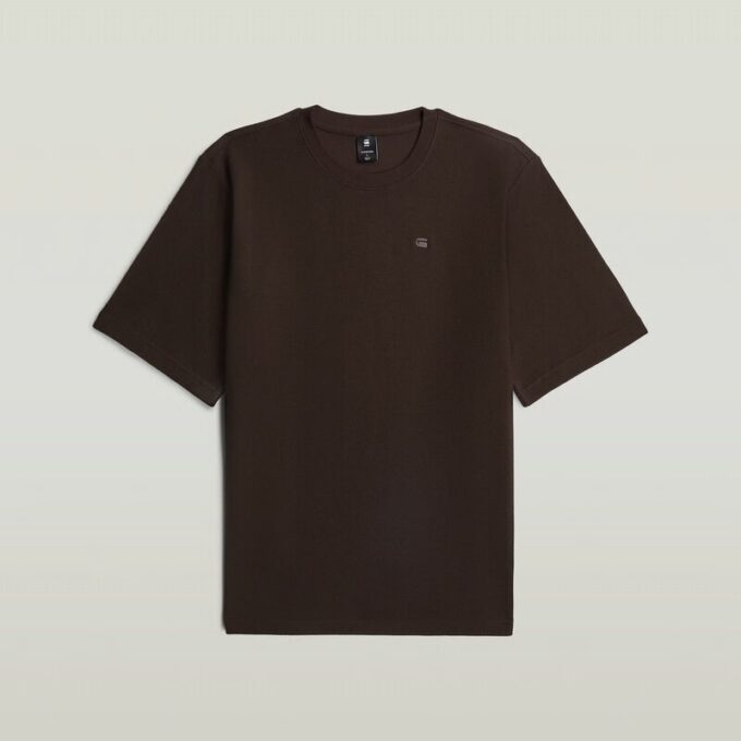 Gestructureerd borstlogo T-shirt Gestructureerd borstlogo T-shirt