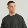 Gestructureerd borstlogo T-shirt Gestructureerd borstlogo T-shirt