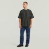 Gestructureerd borstlogo T-shirt Gestructureerd borstlogo T-shirt