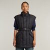 Gevoerd vest met riem Gevoerd vest met riem