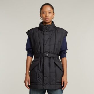 Gevoerd vest met riem