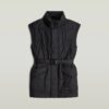 Gevoerd vest met riem Gevoerd vest met riem