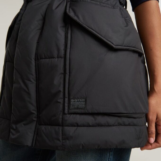 Gevoerd vest met riem Gevoerd vest met riem