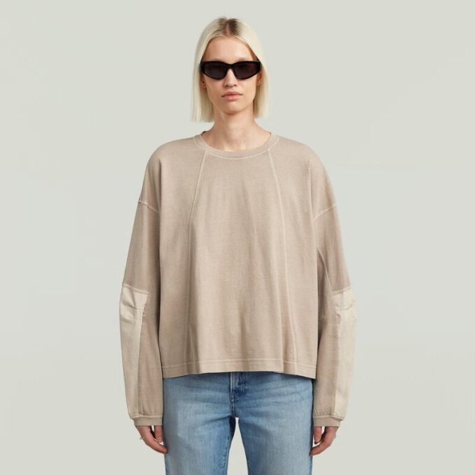 Gewassen 3D Mix Oversized T-shirt