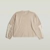Gewassen 3D Mix Oversized T-shirt