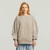 Gewassen 3D Mix Oversized Trui Gewassen 3D Mix Oversized Trui