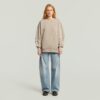 Gewassen 3D Mix Oversized Trui Gewassen 3D Mix Oversized Trui
