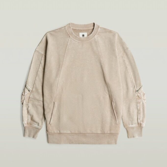 Gewassen 3D Mix Oversized Trui Gewassen 3D Mix Oversized Trui