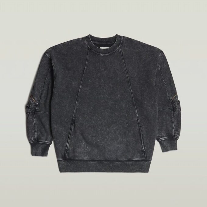 Gewassen 3D Mix Oversized Trui Gewassen 3D Mix Oversized Trui