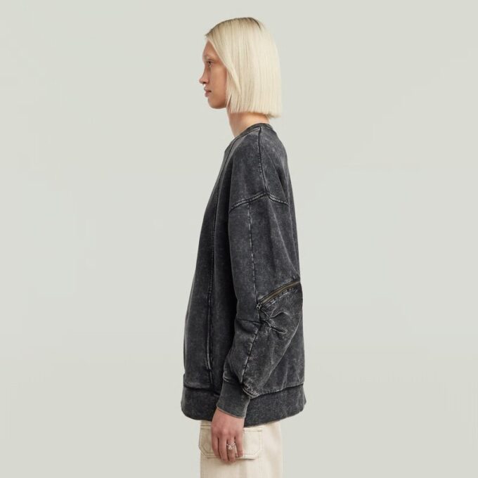 Gewassen 3D Mix Oversized Trui Gewassen 3D Mix Oversized Trui