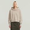 Gewassen A-lijn Script Hoodie Trui