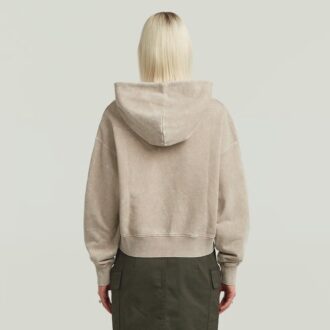 Gewassen A-lijn Script Hoodie Trui