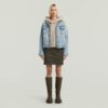 Gewassen A-lijn Script Hoodie Trui
