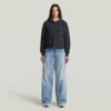 Gewassen A-lijn Script Hoodie Trui