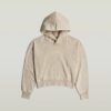 Gewassen A-lijn Script Hoodie Trui