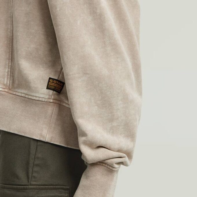Gewassen A-lijn Script Hoodie Trui