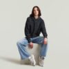 Gewassen A-lijn Script Hoodie Trui