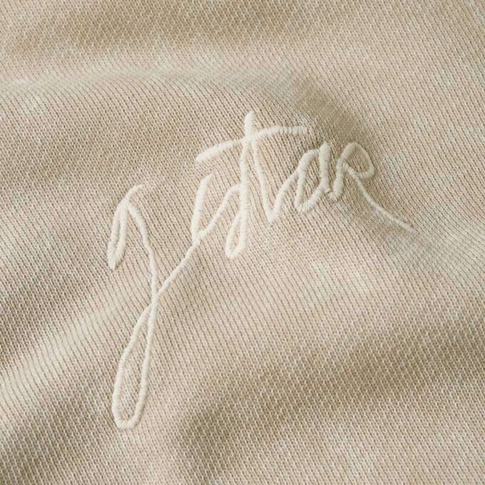 Gewassen A-lijn Script Hoodie Trui