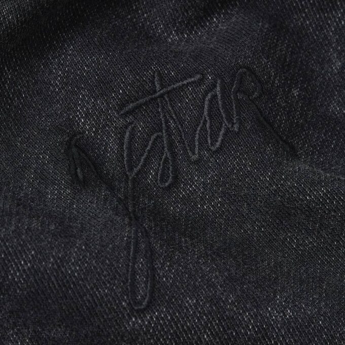 Gewassen A-lijn Script Hoodie Trui