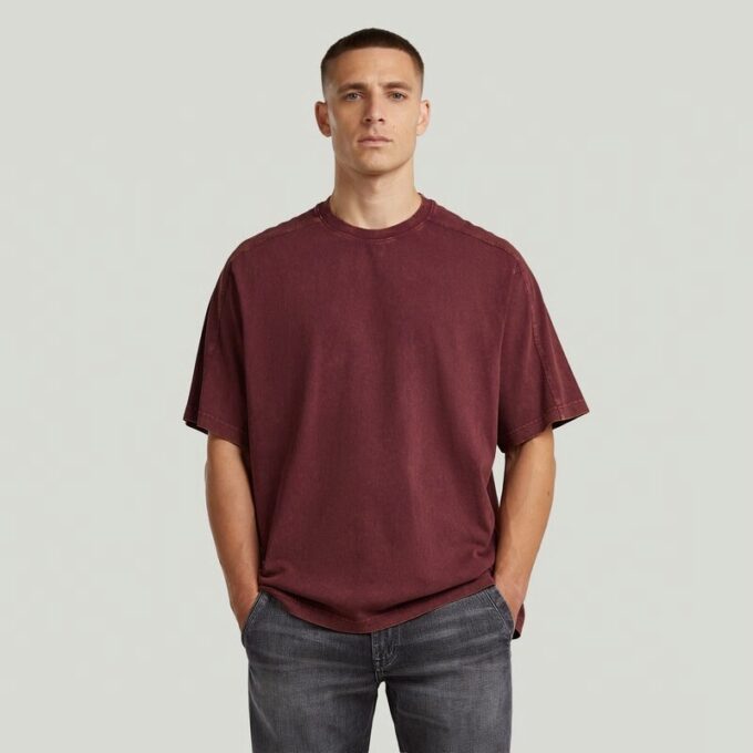 Gewassen Boxy T-shirt