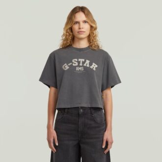 Gewassen Boxy T-shirt