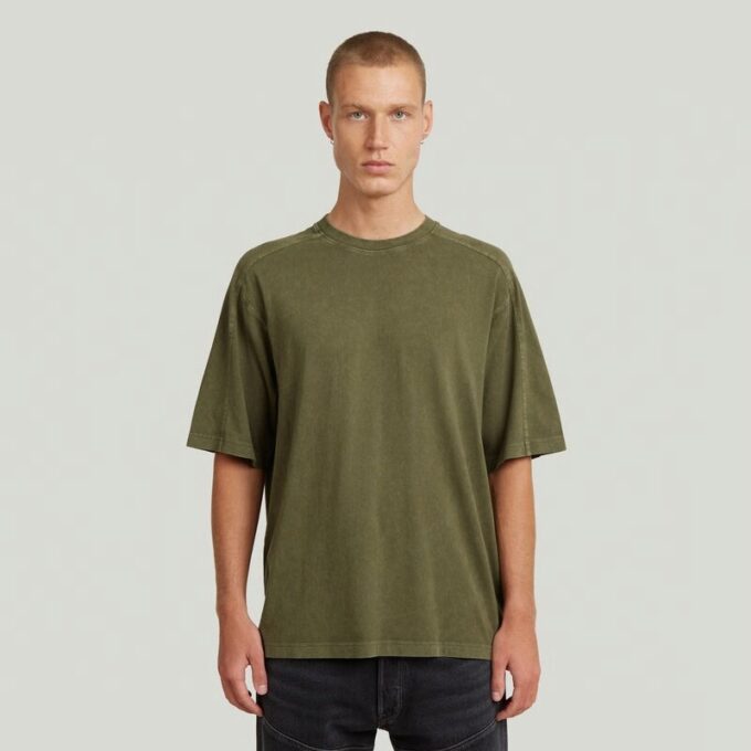Gewassen Boxy T-shirt