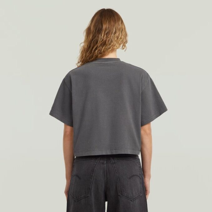 Gewassen Boxy T-shirt