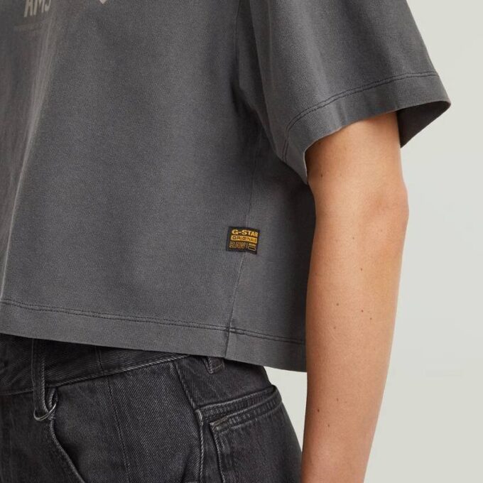 Gewassen Boxy T-shirt