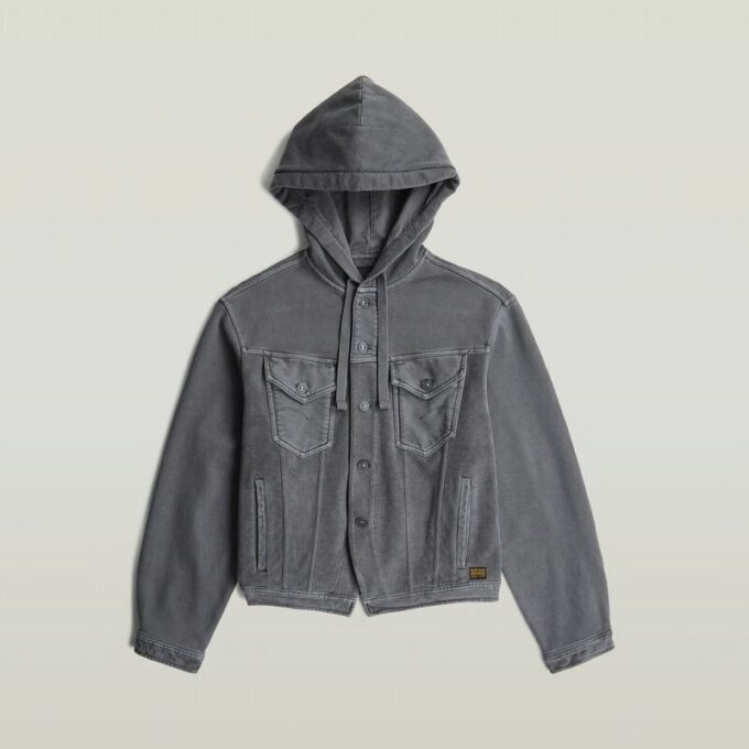 Gewassen hoodie-truijas