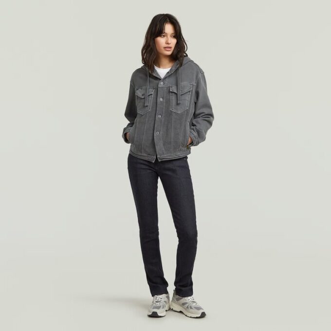 Gewassen hoodie-truijas