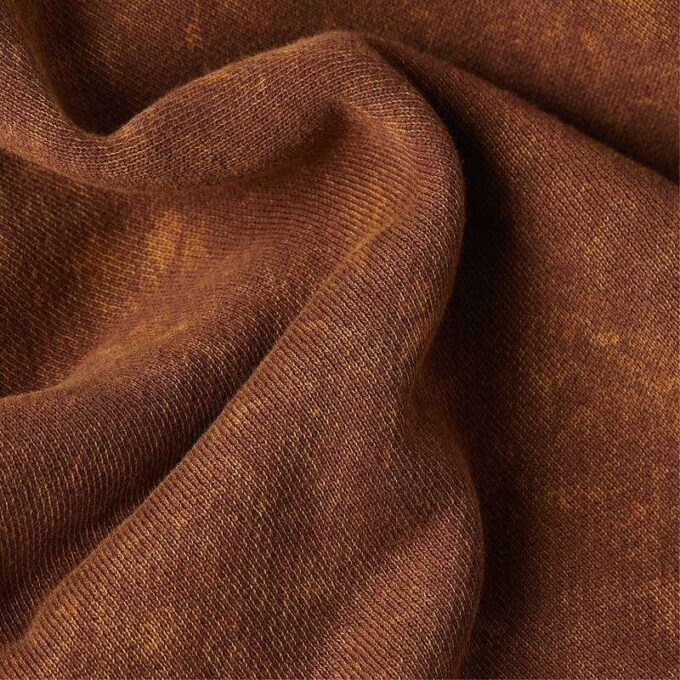Gewassen losse hoodie met volledige ritssluiting