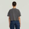 Gewassen mix boxy cropped T-shirt Gewassen mix boxy cropped T-shirt