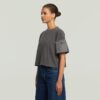 Gewassen mix boxy cropped T-shirt Gewassen mix boxy cropped T-shirt