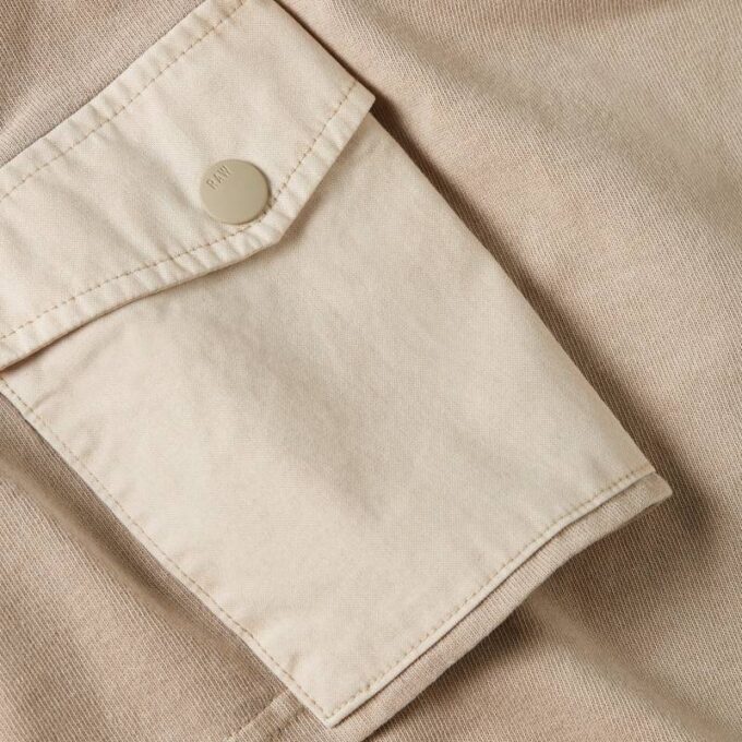 Gewassen mix boxy cropped T-shirt
