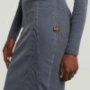 Gewassen slanke ribjurk Gewassen slanke ribjurk