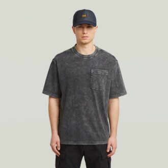 Gewassen T-shirt met zak