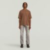Gewassen T-shirt met zak Gewassen T-shirt met zak