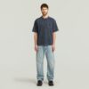 Gewassen T-shirt met zak Gewassen T-shirt met zak