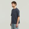 Gewassen T-shirt met zak Gewassen T-shirt met zak