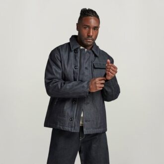 Gewatteerd denim jack