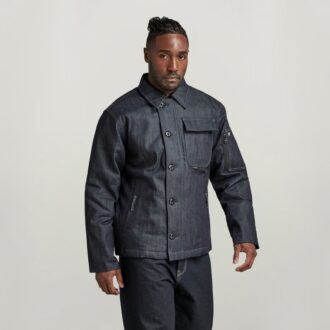 Gewatteerd denim jack