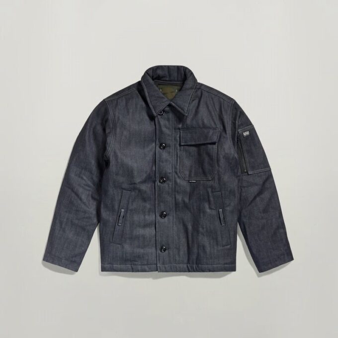 Gewatteerd denim jack Gewatteerd denim jack