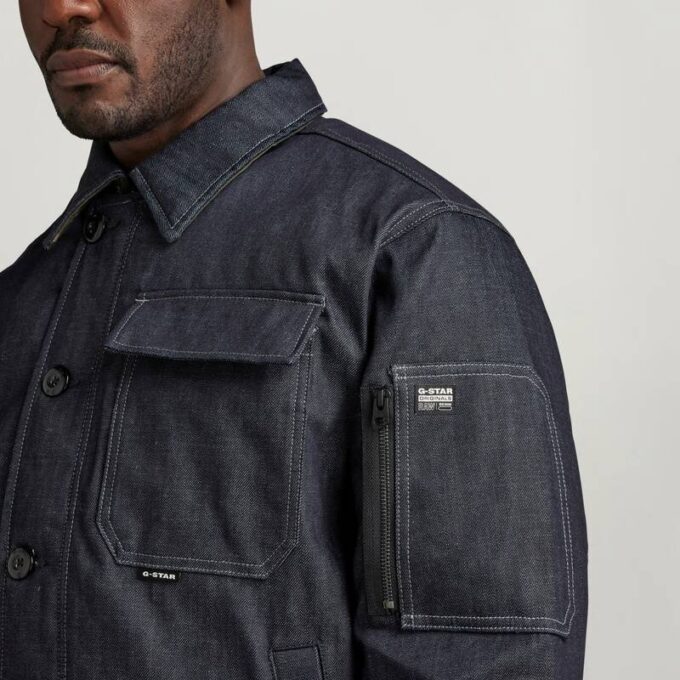 Gewatteerd denim jack Gewatteerd denim jack